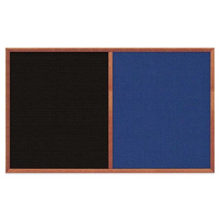 United Visual Products Slim Style Indoor Enclosed Corkboard, 18 UV501SCH-GOLD-CLOUD